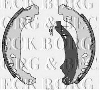 BORG & BECK bbs6283 -  Комплект тормозных колодок